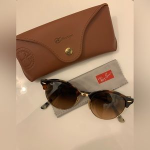 Ray Ban Clubround Classic Sunglasses Tortoise